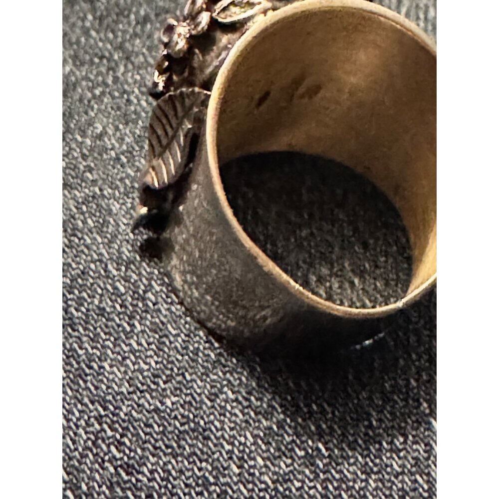 Sterling Silver 925 Día de los Muertos Sugar Skull Ring JJ Size 9 1/2 19.83g - Picture 11 of 14